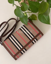 Load image into Gallery viewer, Burberry wallet on strap bag brown
