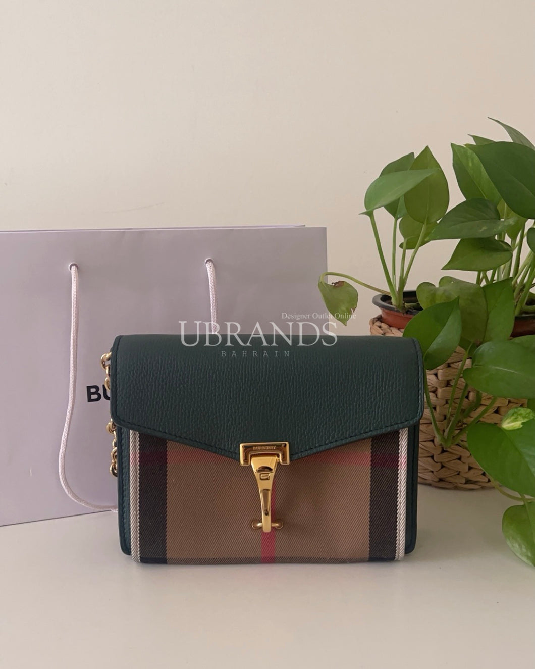 Burberry small crossbody bag green