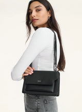 Load image into Gallery viewer, DKNY Millie Flap Leather Shoulder Crossbody
