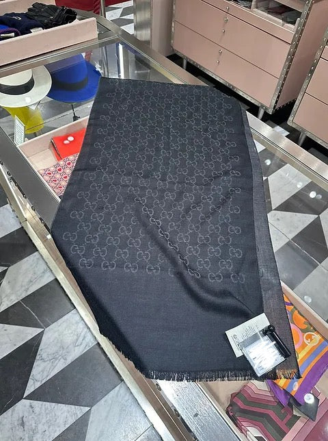 Gucci long scarf black