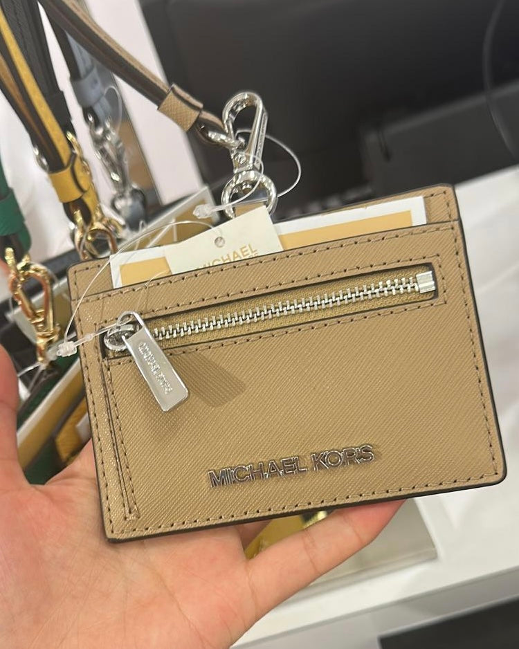 Michael kors lanyard/ ID holder beige